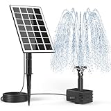 SZMP Solar Springbrunnen 3.5W, 2025 Upgrade Glas Solar Teichpumpe mit 3M...