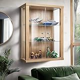 K-Möbel Hängevitrine Glas (80x60x25cm) - Made in Germany - Glasvitrine...