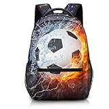 Cumnvulnt Schulrucksack Jungen Fußball, Kinderrucksack Jungen, 3-Seitig...