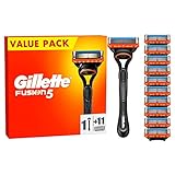 Gillette Fusion5 Rasierer für Männer, ein Nassrasierer Herren + 11...