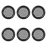 6 Stück Edelstahl Lüftungsgitter Rund Türlüftungsgitter, 53mm Rund...