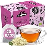 HERBALIA - Holunderblüten-Tee in Teebeuteln, Holunderblüten-Infusionsset...