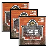 GHS Strings PF150 Banjo-Saiten, Phosphorbronze, 5 Saiten, leicht, 3 Stück...