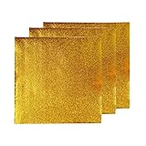 Yardwe 500pcs Pralinenverpackungen Quadratische Goldene Aluminiumfolie...