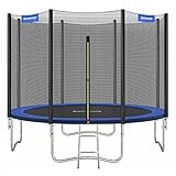 SONGMICS Trampolin Ø 305 cm, Gartentrampolin für Kinder mit...