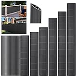 INMOZATA PVC Sichtschutzmatte 90x500cm mit Dreifach Verstärkung Innen,...