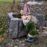 FIYSON 15cm Gartenzwerg Ornament lustiger pinkelnder Gnom Frecher...