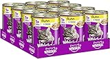 Whiskas Katzenfutter Nassfutter Adult 1+ mit Huhn in Gelee, 12 Dosen (12 x...