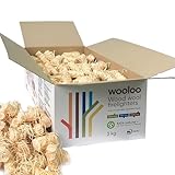 WOOLOO Premium Holzwolle-Anzünder 3kg (ca. 300 Stück) | Öko...
