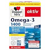 Doppelherz Omega-3 1400 - Hochdosiertes Omega-3-Konzentrat plus Vitamin E -...