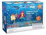KREUL 42940 - Window Color Set Magic Sea für Kinder, 7 x 80 ml...