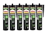 Pattex Montagekleber Holz, Kartusche, braun, 6x 420g | Spezialkleber für...