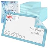 Harmony Care® 30 x Inkontinenz Bettunterlage mit Fixierstreifen, 6-lagig -...