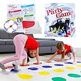 BUKCYUE Twisting Spiele, Bodenspiel mit Spielmatte, Partyspiele Für...