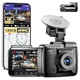 AZDOME Dashcam Auto Vorne Hinten 4K/2,5K Autokamera mit 128GB eMMC, ADAS,...