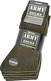 normani 10 Paar Army-Sportsocken aus strapazierfähiger Baumwolle Größe...