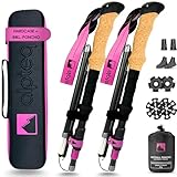 Alpteq® Carbon Wanderstöcke faltbar mit Korkgriff | Trekkingstöcke für...