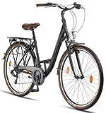 Licorne Bike Premium City Bike in 24,26 und 28 Zoll - Fahrrad für...