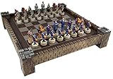 American US Civil War North vs South chess set W/ 17' CASTLE Board