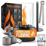 flammtal - Tischkamin [4h Brenndauer] - Tischfeuer für Indoor & Outdoor -...