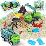 GirlDiary Dinosaurier Spielzeug und Kinetischer Toy Sand Baustelle, 900g...