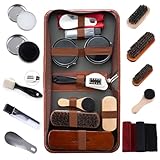 FGXY Schuhpflege-Set, 11-teiliges Schuhpflegeset Schuhputz-Reise Set mit...