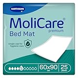 MoliCare Premium Bed Mat 5 Tropfen: Bettschutzeinlage mit saugfähigem Kern...