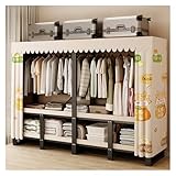 Generisch Kleiderschrank Mit Staubschutz, Kleiderständer Aus Metall,...