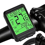 BOOTEEK Fahrradcomputer Kabellos,IPX7 Wasserdicht Fahrrad Tacho mit...