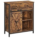 VASAGLE Sideboard, KÜchenschrank, Aufbewahrungsschrank, mit SchiebetÜr,...