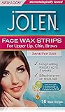 Jolen Facial Wax Strips 16 Sensitive Skin