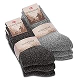 6 Paar Norweger Socken Herren Damen Wintersocken warme Wollsocken 20100...