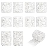 YHNDECO 10 Rollen Gibsbindenden zum Basteln, 5/7.5cm*270cm Gips Binden Set,...