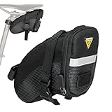 Topeak Satteltasche Mit Befestigungsriemen Aero Wedge Pack, Schwarz, 18 x...