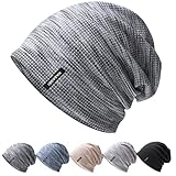 HASAGEI Mütze Herren Leicht Slouch Beanie Mütze Damen Weiche Jersey...