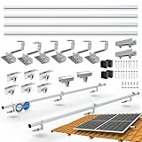 NuaSol PV Photovoltaik 2er Montage Set Ziegeldach Befestigung Schiene...