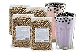 EasyCookAsia Tapioka Perlen | Boba Perlen | 4 x 200g | Echte frische...