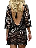 EDOTON Damen Gestrickte Strandkleid Bikini Cover Up Sommer Strand...