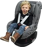 Original Dooky Grey Stars Sitzbezug für Kindersitz universale Passform...