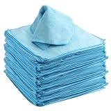 YIXNSW 50 Stück Mikrofasertücher Reinigungstücher, 30 x 30cm Blau...