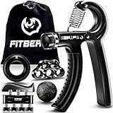 FitBeast Handtrainer Fingertrainer, Griffkraft Trainingsset - 5er-Pack,...