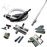 Zubehörpaket für Zentralstaubsauger mit 12m Sauglauch 9-tlg...