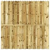 vidaXL Kiefer Sichtschutzzaun Holz 180x180 cm Gartenzaun Dichtzaun Holzzaun