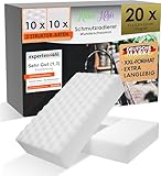 Kitchen Helpis® 20er Set Schmutzradierer, Radierschwamm reinigt...