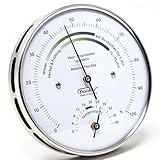 Fischer 122.01HT - Wohnklima-Hygrometer und Raum-Thermometer - 103mm...