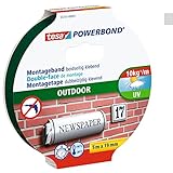 tesa Powerbond Outdoor - Doppelseitiges Montageband für den Außenbereich...