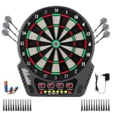 Elektronische Dartscheibe, FB-32 Profi Elektronik Dartspiel Dartautomat mit...