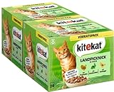 KITEKAT Portionsbeutel Multipack Vorratspack Landpicknick in Sauce 2X...