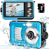 Unterwasserkamera Digitalkamera 1080P Full HD 30MP 16X Digitalzoom...