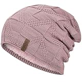 HAMUNI Mütze Damen - Atmungsaktiv Strickmütze Herren - Slouch Beanie...